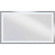 Captarent Collection 60 in. x 36 in. Rectangular Illuminated Integrated LED White Color (149|P300492-030-CS)
