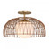 1-Light Convertible Pendant or Semi-Flush in Natural Brass (8483|M7043NB)