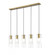5 Light Linear Chandelier (276|824P-5L-MGLD)