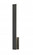 2 Light Outdoor Wall Light (276|5007-36BK-LED)