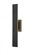 2 Light Outdoor Wall Light (276|5006-24BK-LED)