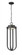 1 Light Outdoor Chain Mount Ceiling Fixture (276|5005CHB-BK-LED)