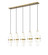 5 Light Linear Chandelier (276|1946P-5L-MGLD)