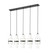 5 Light Linear Chandelier (276|1946P-5L-MB)