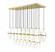 23 Light Linear Chandelier (276|1946P-23L-MGLD)