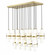 17 Light Linear Chandelier (276|1946P-17L-MGLD)