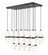 17 Light Linear Chandelier (276|1946P-17L-MB)