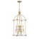Mayfair 4-Light Pendant in Warm Brass and Chrome (128|7-7714-4-195)