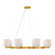 Isla Blanca 8-Light Chandelier in Warm Brass by Breegan Jane (128|1-3173-8-322)