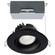 12 Watt LED Direct Wire Downlight; Gimbaled; 3.5 Inch; CCT Selectable; Round; Remote Driver; Black (27|S11625R1)