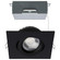 12 Watt LED Direct Wire Downlight; Gimbaled; 4 Inch; CCT Selectable; Square; Remote Driver; Black (27|S11622R1)