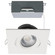 12 Watt LED Direct Wire Downlight; Gimbaled; 4 Inch; CCT Selectable; Square; Remote Driver; White (27|S11621R1)