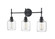 Asheville 3-Light Vanity Matte Black (670|46943-MB)