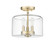 Asheville 3-Light Semi-Flush Ceiling Mount Modern Gold (670|46923-MG)