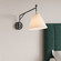 Elane 1-Light Swing Arm Sconce Light Matte Black/Vintage Brass (670|13001-MB/VB)
