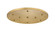 11 Light Ceiling Plate (276|CP2411R-MGLD)