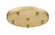 5 Light Ceiling Plate (276|CP1205R-MGLD)
