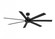 Pendry 72 inch Indoor/Outdoor Smart Ceiling Fan - Black with Black Blades (90|FPD6872BLW)