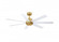 Pendry 56 inch Indoor/Outdoor Smart Ceiling Fan - Brushed Satin Brass with Matte White Blades (90|FPD6865BSMW)