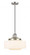 Bridgeton - 1 Light - 16 inch - Brushed Satin Nickel - Cord hung - Mini Pendant (3442|201CSW-SN-G691-12)