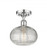 Ithaca - 1 Light - 8 inch - Polished Chrome - Semi-Flush Mount (3442|516-1C-PC-G555-8CL)