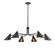 Warhol 6-Light Chandelier Ceiling Light Matte Black (670|99006-MB)