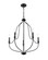 Senoia 5-Light Chandelier Ceiling Light Matte Black (670|98005-MB)