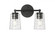 Ashli 2-Light Vanity Matte Black (670|9232-MB)
