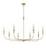 Savanne 8-Light Chandelier Ceiling Light Vintage Brass (670|29608-VB)