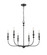 Savanne 6-Light Chandelier Ceiling Light Matte Black (670|29506-MB)