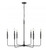 Savanne 6-Light Chandelier Ceiling Light Matte Black (670|29406-MB)