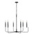 Savanne 6-Light Chandelier Ceiling Light Matte Black (670|29406-MB)
