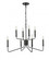 Raven 8-Light Chandelier Ceiling Light Matte Black (670|29008-MB)