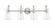 Camellia 4-Light Vanity Brushed Nickel (670|21004-BN)