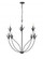 Primrose 8-Light Chandelier Ceiling Light Matte Black (670|12708-MB)