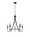 Artemis 5-Light Chandelier Ceiling Light Matte Black (670|12205-MB)