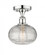 Ithaca - 1 Light - 8 inch - Polished Chrome - Semi-Flush Mount (3442|616-1F-PC-G555-8CL)