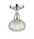 Ithaca - 1 Light - 6 inch - Polished Chrome - Semi-Flush Mount (3442|616-1F-PC-G555-6CL)