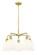 Bella - 5 Light - 24 inch - Satin Gold - Chandelier (3442|516-5CR-SG-G558-6GWH)