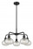 Ithaca - 5 Light - 24 inch - Matte Black - Chandelier (3442|516-5CR-BK-G555-6CL)