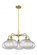 Ithaca - 5 Light - 28 inch - Brushed Brass - Chandelier (3442|516-5CR-BB-G555-10CL)