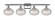 Ithaca - 4 Light - 38 inch - Polished Chrome - Bath Vanity Light (3442|516-4W-PC-G555-8CL)