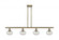 Ithaca - 4 Light - 48 inch - Antique Brass - Cord hung - Island Light (3442|516-4I-AB-G555-6CL)
