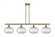 Ithaca - 4 Light - 48 inch - Antique Brass - Cord hung - Island Light (3442|516-4I-AB-G555-10CL)