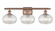 Ithaca - 3 Light - 28 inch - Antique Copper - Bath Vanity Light (3442|516-3W-AC-G555-8CL)