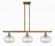 Ithaca - 3 Light - 36 inch - Brushed Brass - Cord hung - Island Light (3442|516-3I-BB-G555-8CL)
