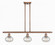 Ithaca - 3 Light - 36 inch - Antique Copper - Cord hung - Island Light (3442|516-3I-AC-G555-6CL)