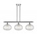 Ithaca - 3 Light - 37 inch - Polished Chrome - Cord hung - Island Light (3442|516-3I-PC-G555-10CL)