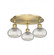 Ithaca - 3 Light - 18 inch - Brushed Brass - Flush Mount (3442|516-3C-BB-G555-6CL)