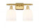 Bella - 2 Light - 16 inch - Satin Gold - Bath Vanity Light (3442|516-2W-SG-G558-6GWH)